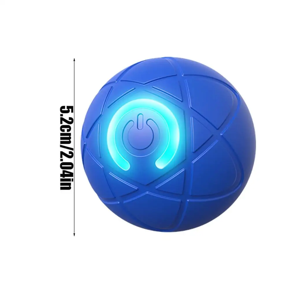 Interactive Rolling Ball Dog Toy Auto Moving Dog Toy Ball Rechargeable Vibrating Ball Toys Jumping Rolling Ball With Led light