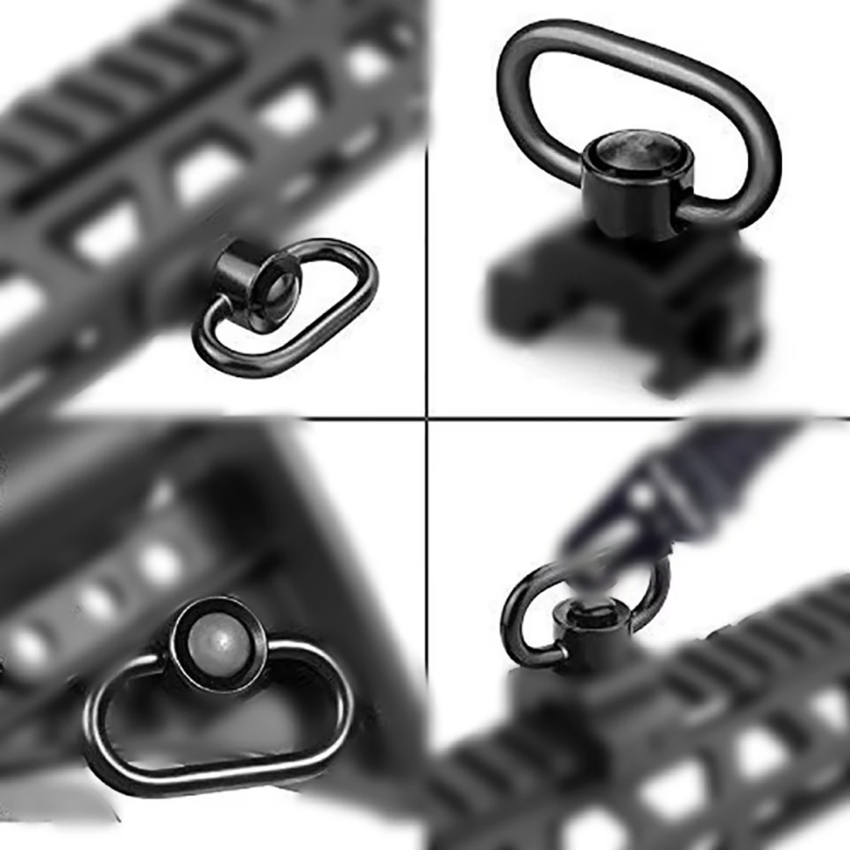 Heavy Duty Quick Detach Sling Swivel Mount with 360° Rotation