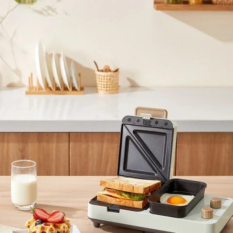 Sandwich Breakfast Machine Household Small Light Food Machine Lazy Multi-Function Waffle Toast Press and Bake Machine 5