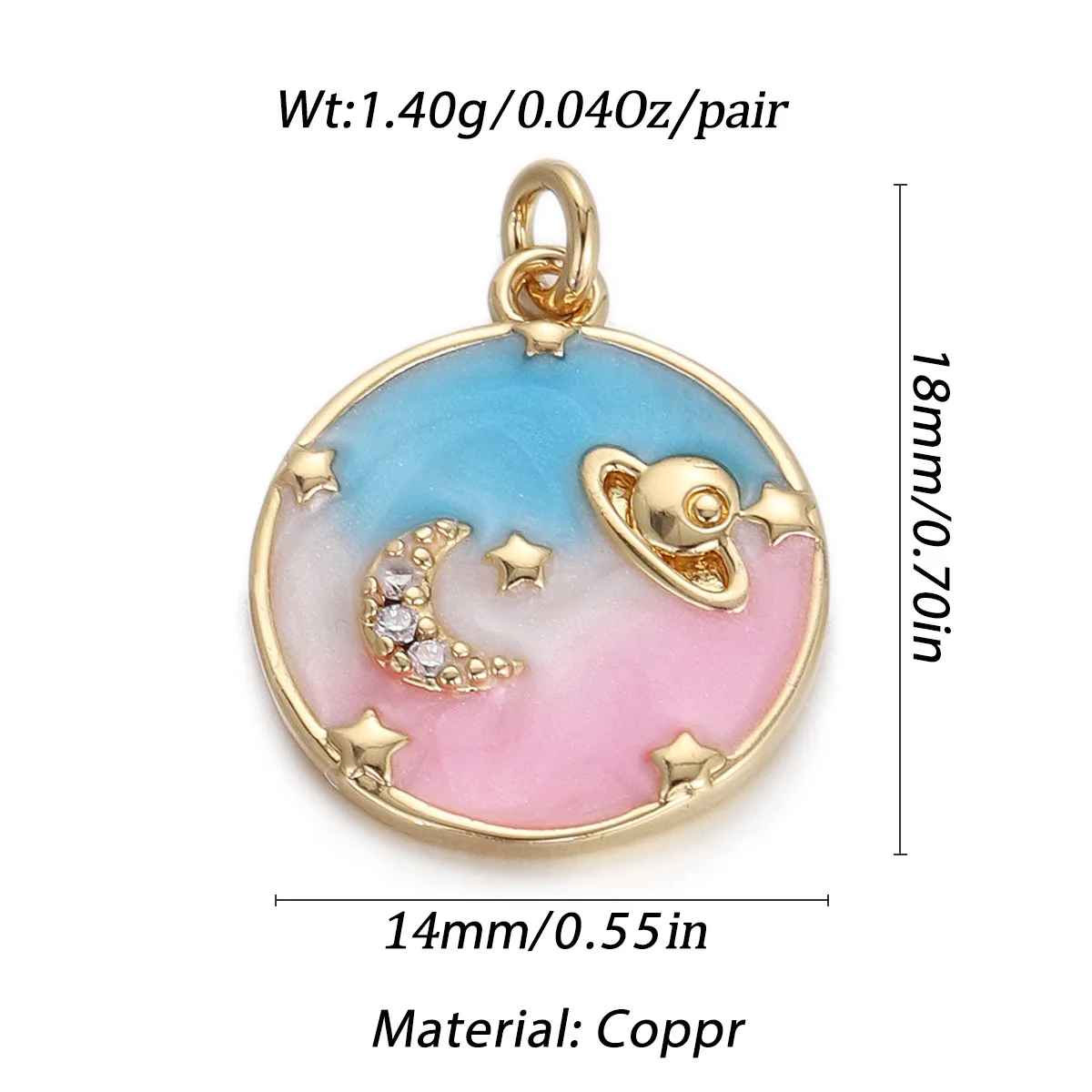 Stylish Chic Customizable Hypoallergenic Drop Oil Heart Pendant Handmade DIY Jewelry Accessories 6