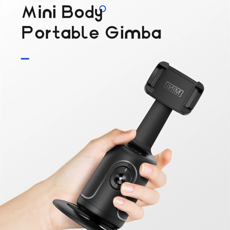 360 Rotation Gimbal Stabilizer AI Following Face Tracking Desktop Gimbal PTZ For Smartphone Live handheld gimbal stabilizer handheld gimbal gimbal stabilizer