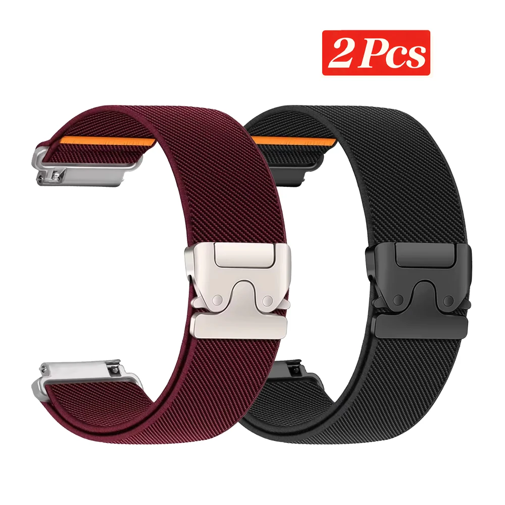 Sleek Metal Parachute Bracelet Strap for Smartwatches, 20mm/22mm
