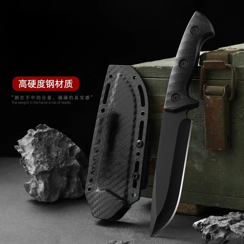 

2024new Outdoor Direct Knife Tactics K Sheath Knife Camping Survival Tools