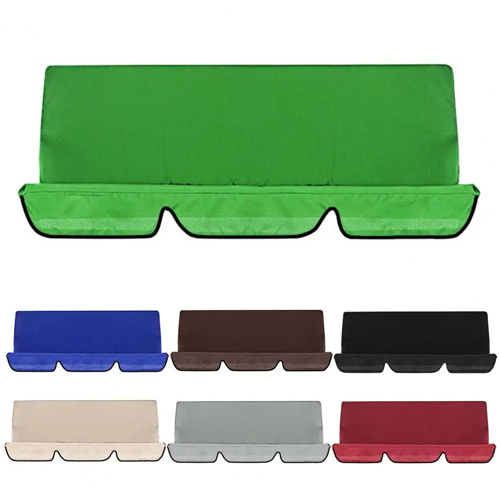 Swing Cushion Cover Garden Swing Seat Cushion Waterproof Dustproof Thickened Furniture Cover Sunshade 3 Seater Replacement