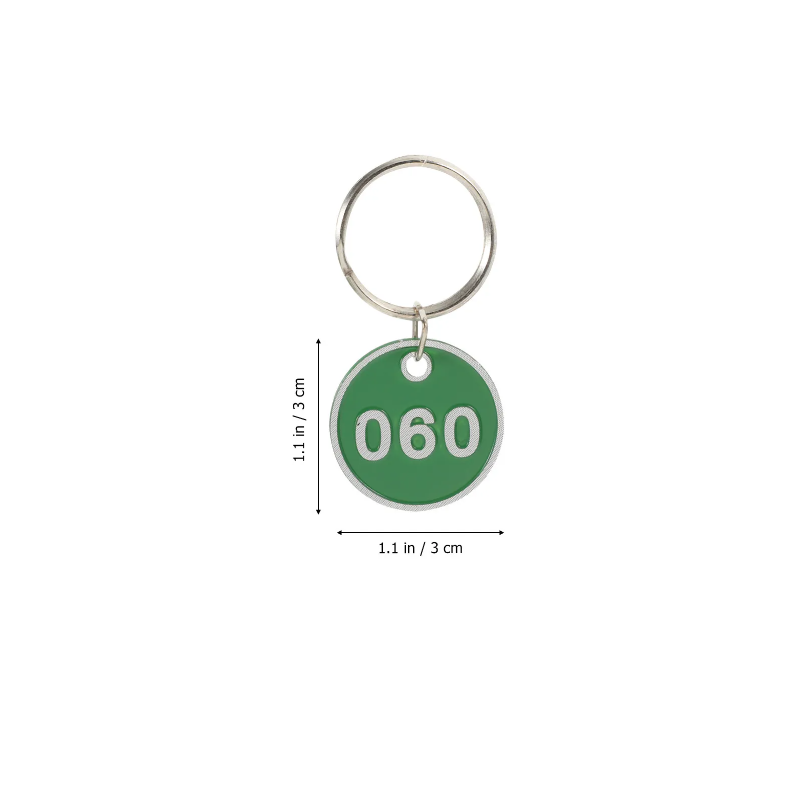 100Pcs 다목적 번호가 매겨진 ID 태그 1-100 케이터링 호텔 에이전트를 위한 금속 열쇠 고리 태그 스파 수하물 조직