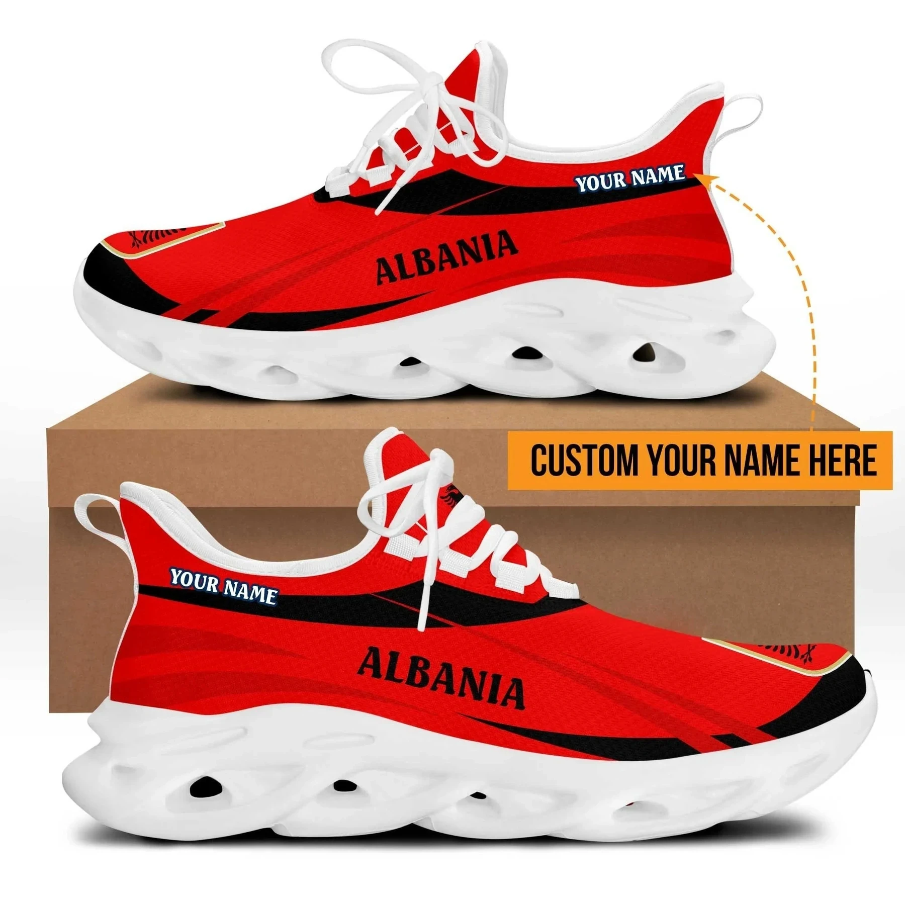

Albania Flag Pattern Print Male Sneakers Summer Breathable Casual Shoes for Teenager Durable Running Shoes Men Tenis Masculino