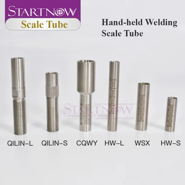 Startnow Hand-held Welding Nozzle Scale Tube For WSX CQWY HW QILIN Fiber Laser Mental Cutting Head Nozzle Connector Kits 3