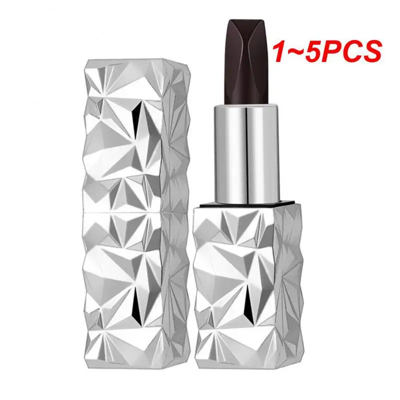 

1 ~ 5 шт. Трехцветная губная помада, сильная цветопередача, полноцветная губная помада, ручка, черный кирпич, насыщенная Трехцветная губная помада, косметика