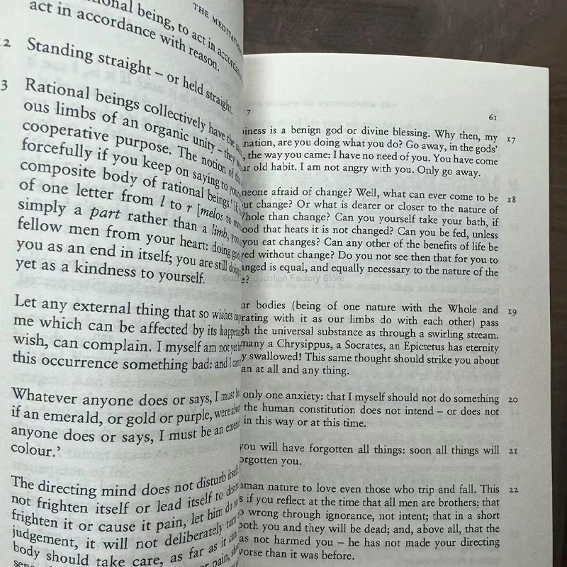 English Paperback Edition of Meditations by Marcus Aurelius