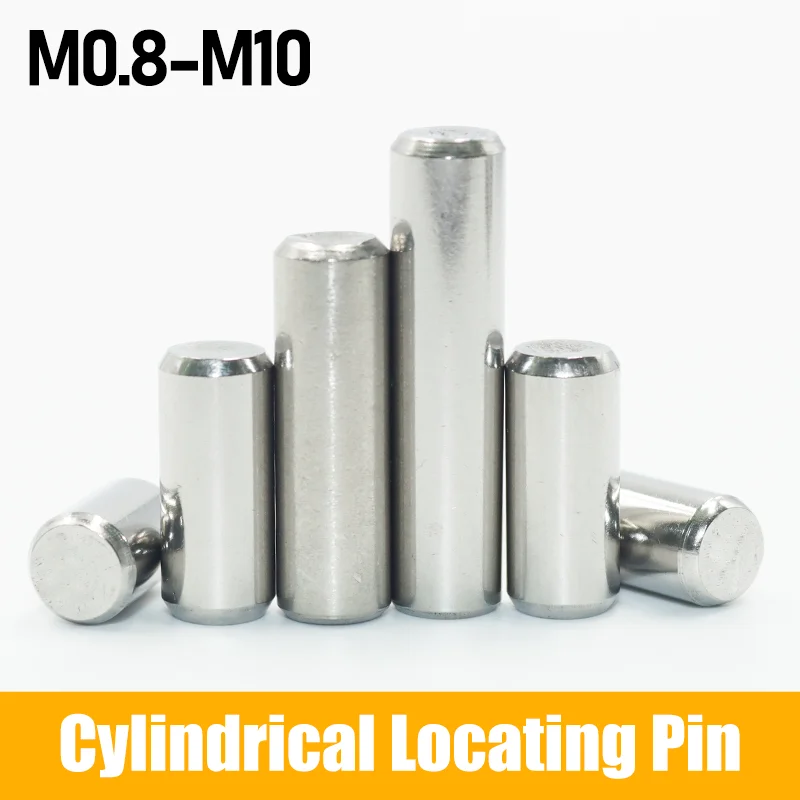 Stainles Steel Cylindrical Solid Pin dowel Locating Dowel M1 M1.5 M2 M2.5 M3 M4 M5 M6 M8 M10 Fixing Shaft Pins Round Solid Rod