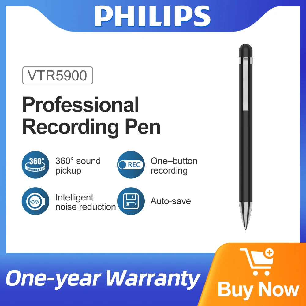 VoiceRecordermp3PlayerAudioRecordingDevicePenPHILIPSBluetooth