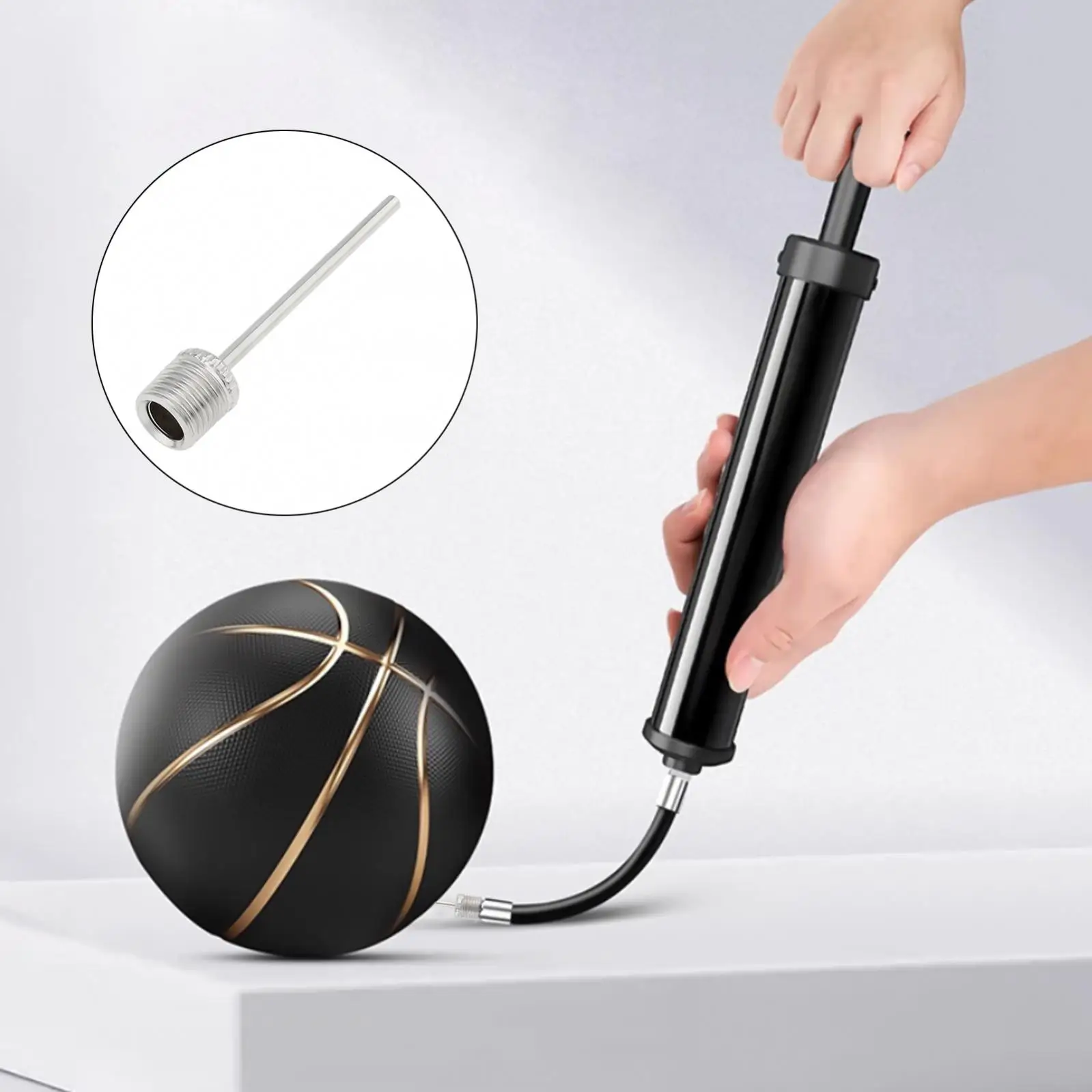 Stainless Steel Air Ball Pump Inflation Needle for Basketball / Volleyball / Football Ball Pump Air Inflating Pin