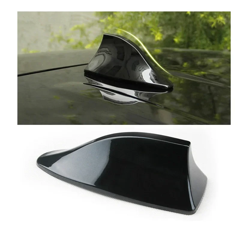 Shark Fin Car Radio Antenna - Sleek FM Signal Enhancing Exterior Auto Styling Accessory