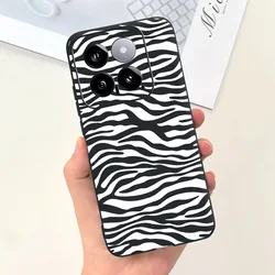 Cute Love-Heart Candy Color Soft Silicone Protective Phone Case for Xiaomi 14 (Lotus root color)