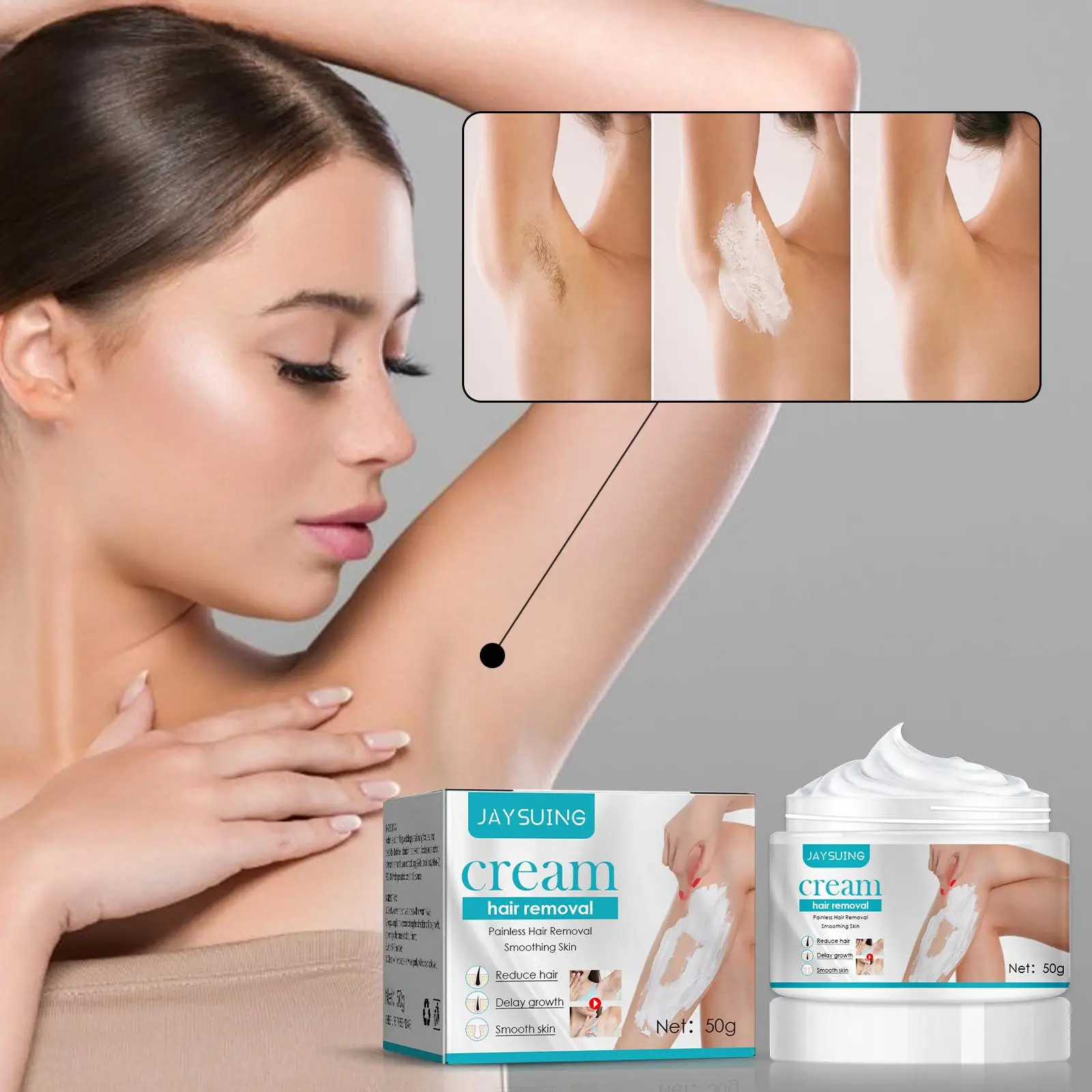 

Gentle depilatory cream does not irritate armpits, legs, private parts, hand depilation cream, painless body depilation cream