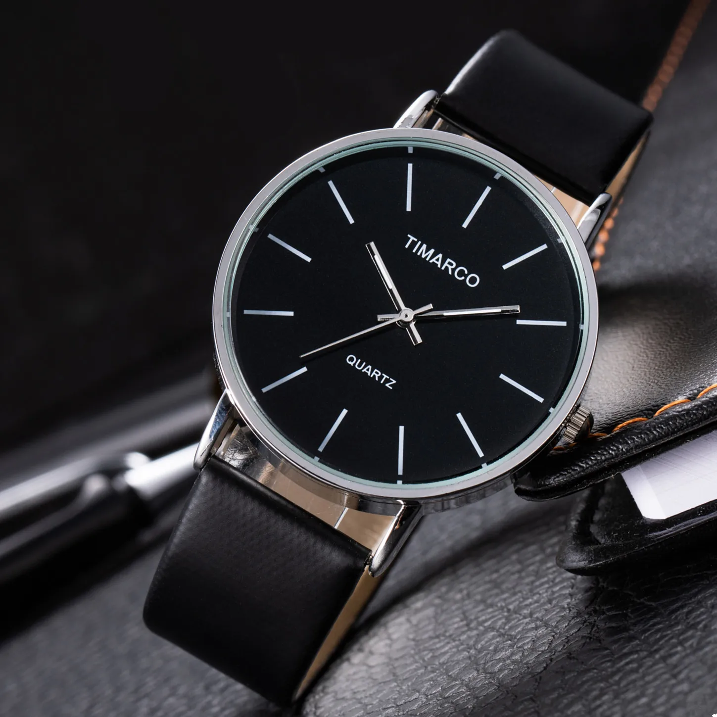 Women's Watches Simple Style Watch Fashion Metal Round Dial Analog Quartz Watch for Men Women Minimalist Watch Quartz Clock - 2