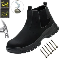 Easy Wear Safety Shoes for Men Steel Toe Work Shoes Puncture Proof Work Sneaker Male Protective Work Man Boots Safety Boots