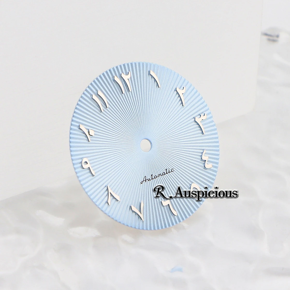 28.5mm Black and White Arabic Math Dial for Watch Repair and Replacement