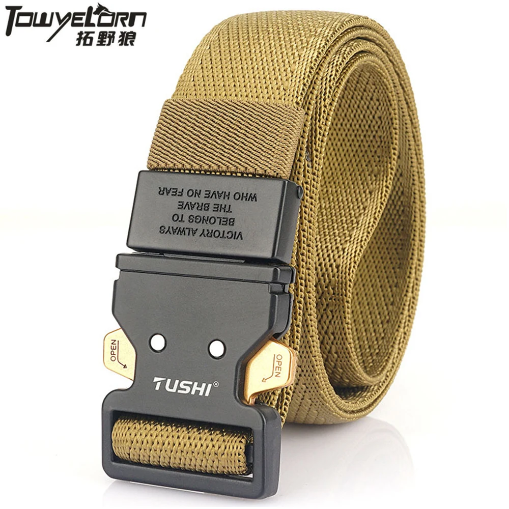 

Men's Belt Army Outdoor Hunting Tactical Multi Function Combat Survival High Quality Marine Corps Canvas For Nylon Male Luxury