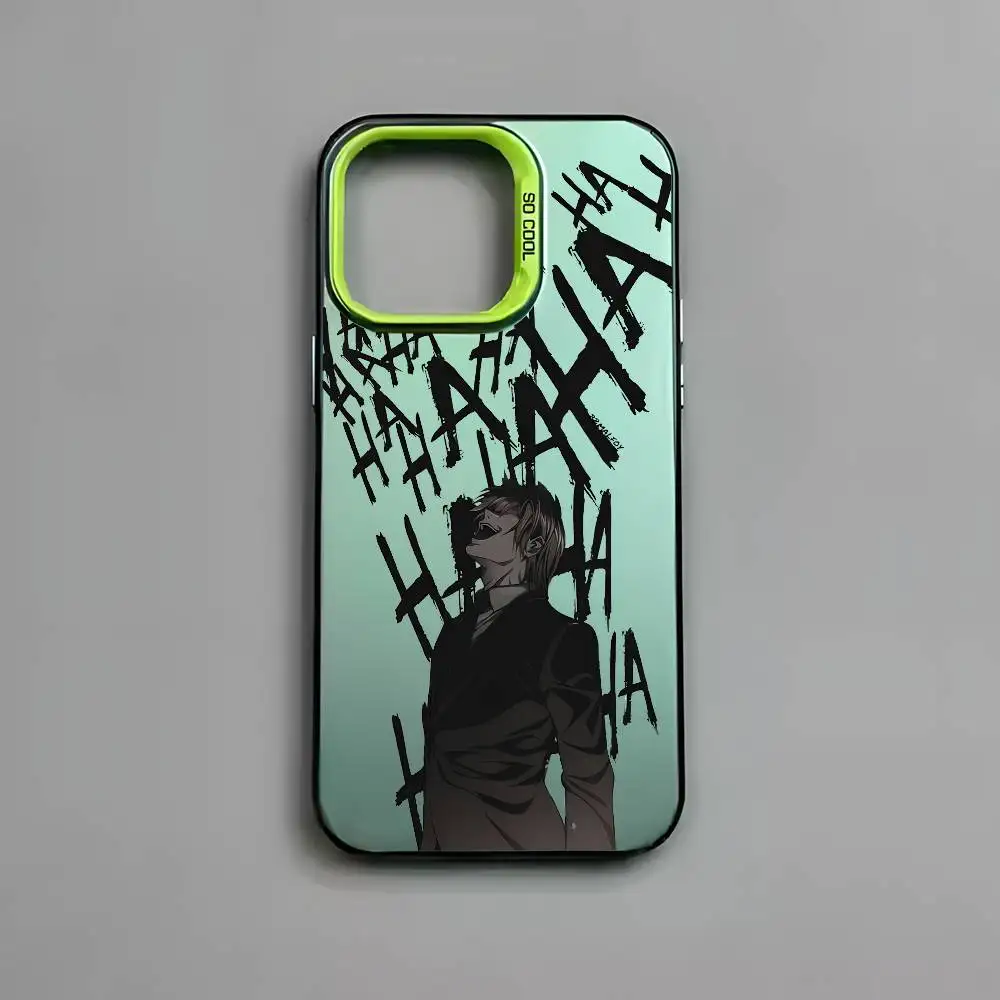 Aurora Multicolor Matte Metallic Phone Case with Light D-Death N-Note Design