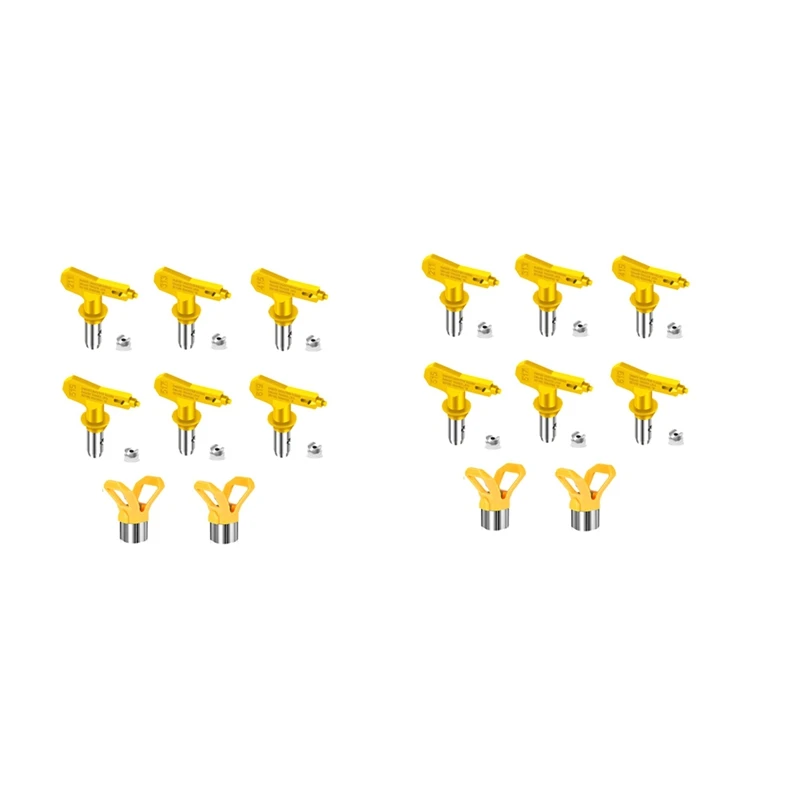 

2 Set Airless Paint Nozzles Set,Reversible Spray Tips Airless Paint Sprayer Nozzle Tips Airless Sprayer Spraying Parts
