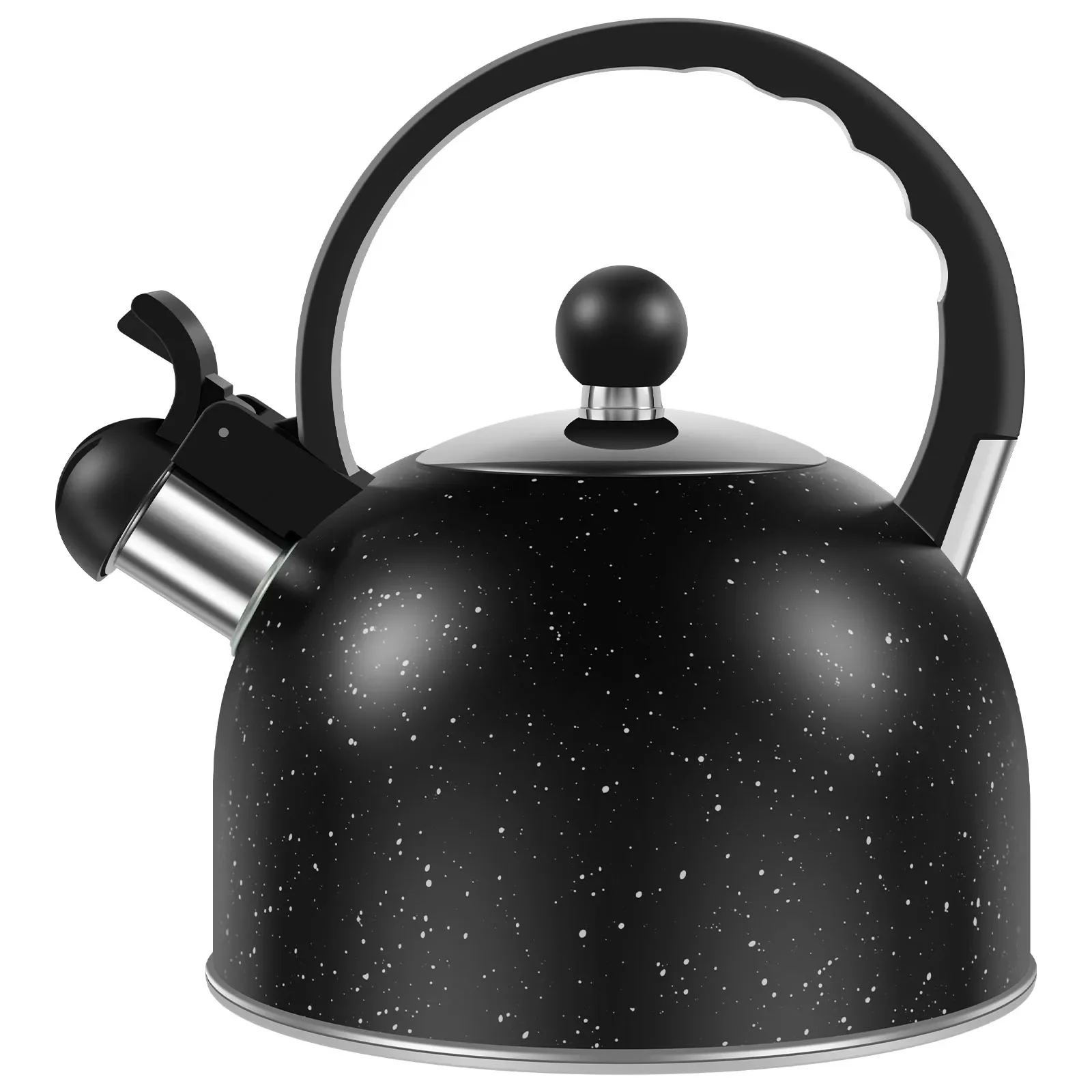 Whistling Kettle Ergonomic Handle 2.5L Stove Top Kettle Stainless Steel Stove Top Tea Rapid Boiling Tea