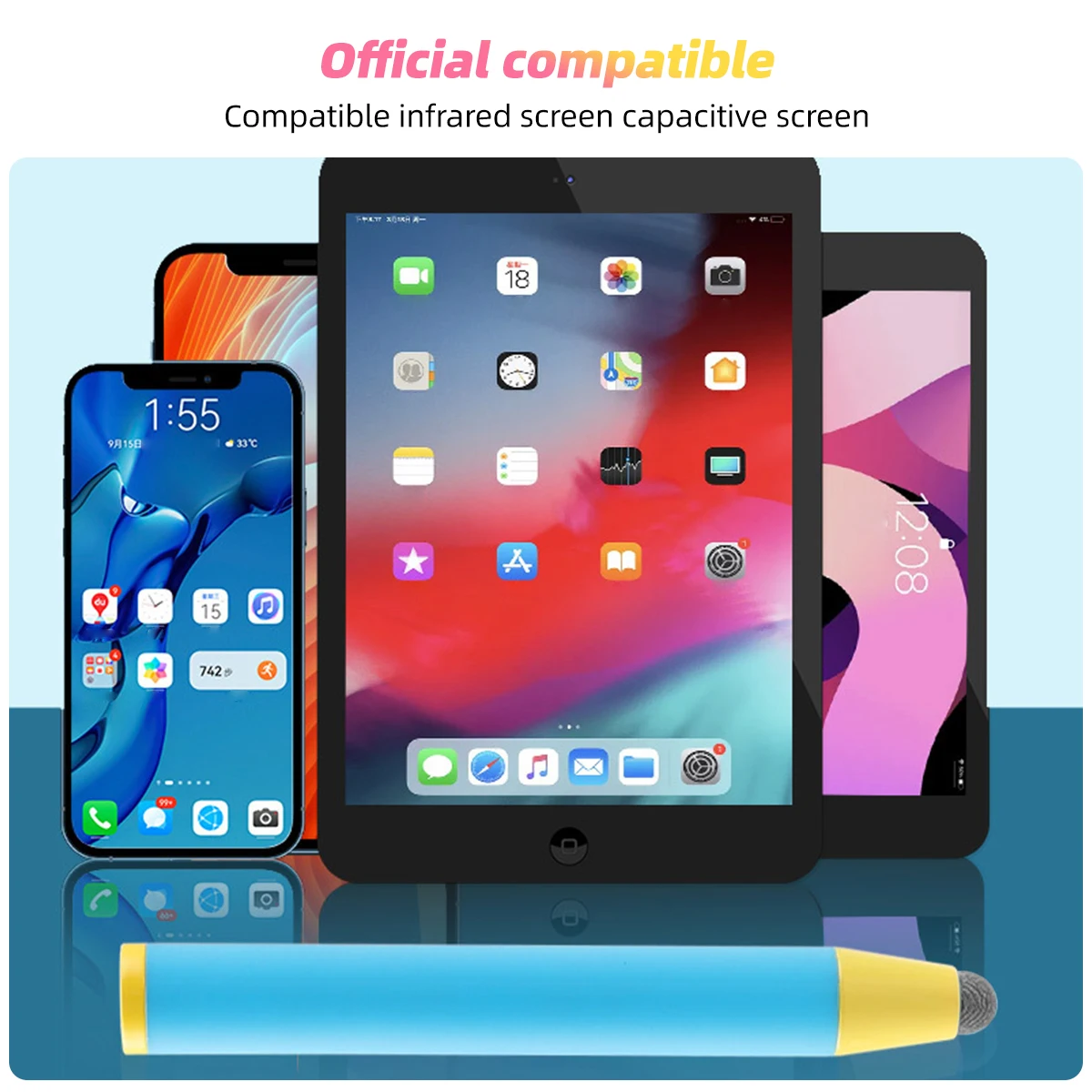 Smooth Professional Kids Learning Machine Capacitor Pen Wear-resistant Touch Stylus No Latency for iPhone 15 Ipad Air Mini Pro