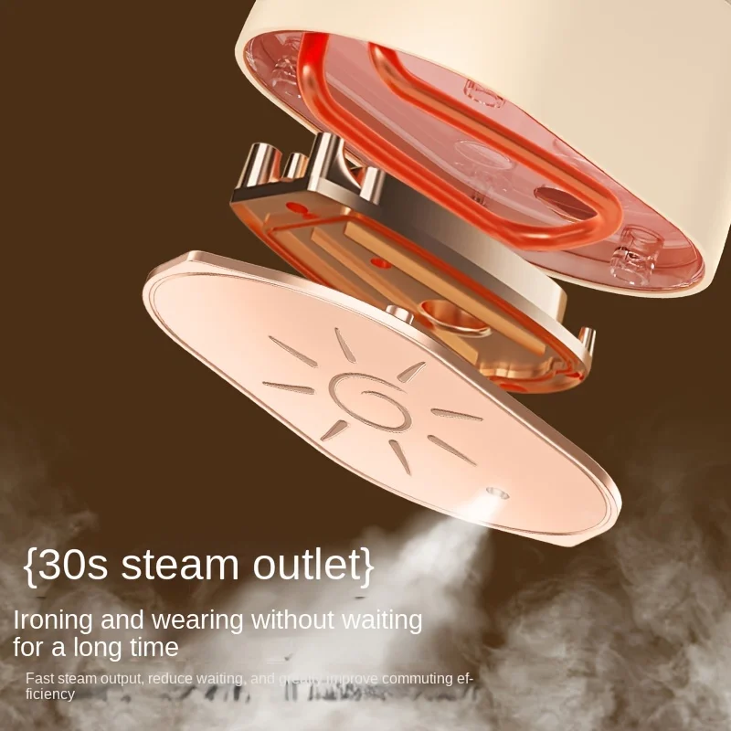 1pc Portable Mini Steam Iron Handheld Foldable Rotating Ironing Machine Remove Wrinkles And Iron On Clothes Machine Suitabl
