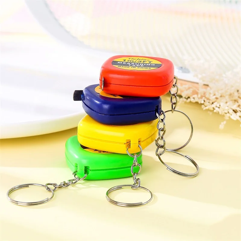 1PCS Cute 1 Meter car Keyring Tool Popular Mini Measuring Tape Portable  Keychain Color Random - AliExpress