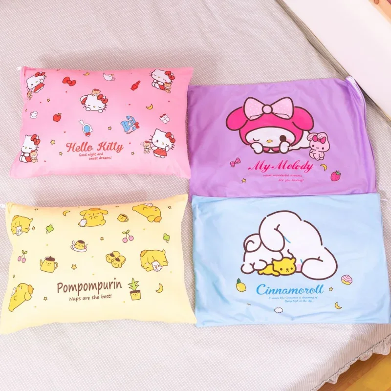 

MINISO Kawaii Sanrio, Hello Kitty Purin Cinnamoroll My Melody Милая аниме домашняя утолщенная односпальная Студенческая наволочка