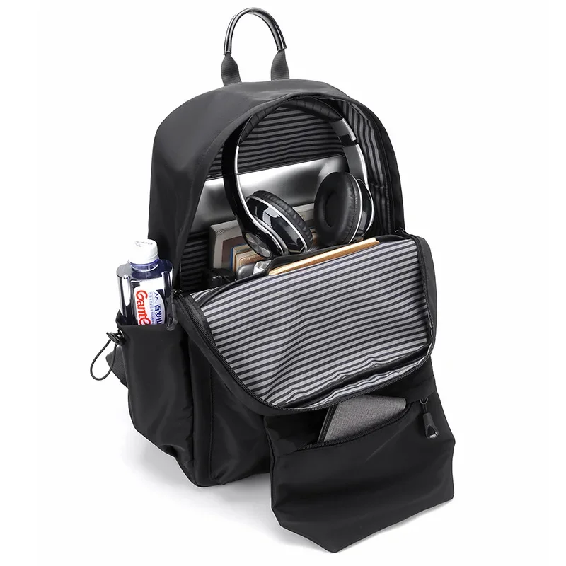 Men's Waterproof Polyester Backpack - Large Capacity Travel & School Laptop Bag 3
