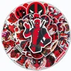 50pcs The Avengers Deadpool Cartoon Stickers Cool Super Hero Anime Decals DIY Phone Laptop Skateboard Sticker Decor Toys 3
