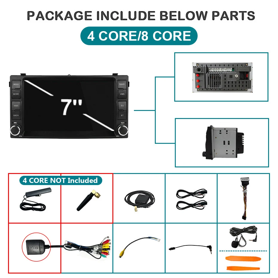 Radio para coche con pantalla de 7 pulgadas, Android 15, CarPlay inalámbrico, accesorio estéreo para KIA Ceed Venga 2007-2009, Bluetooth, autorradio, reproductor multimedia, 2 DIN, navegación GPS 3