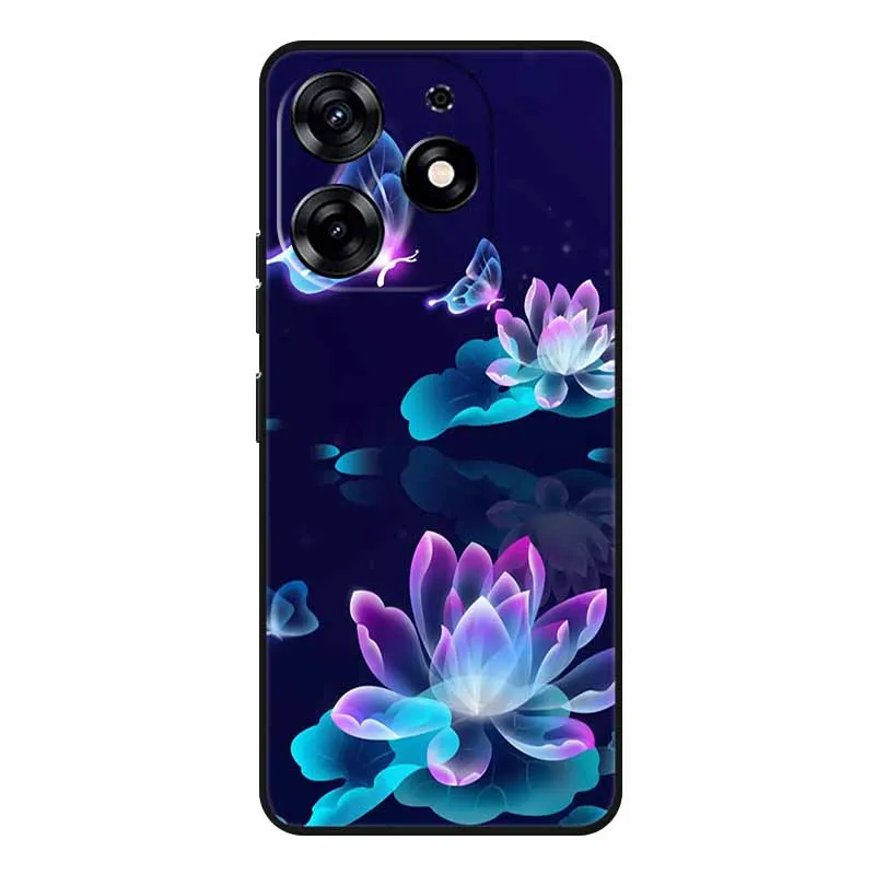 Чехол для Tecno Spark 20 Pro с волком, мягкий силиконовый чехол из ТПУ ...