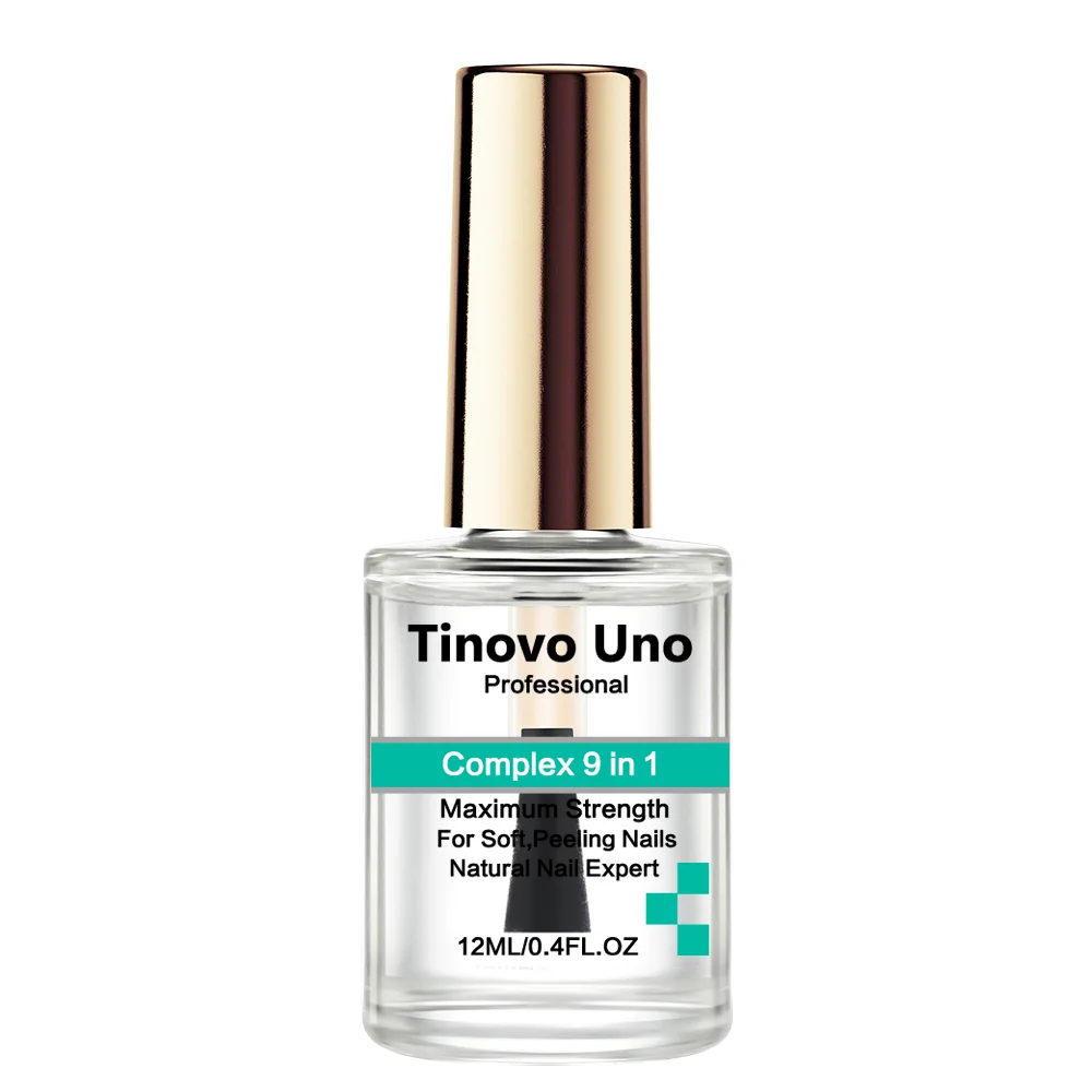 Tinovo Uno Nail Growth Complex 9 IN 1 Nail Art Treatment Therapy for Repair Care Thin Brittle Nails  Natural Top Coat Hardener 6