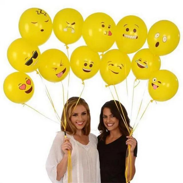 10/30 pcs 12 inch yellow mixed color latex balloon set 6