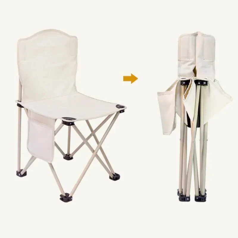 Folding Chair Outdoor Portable Lightweight Bearing Strong Ride Comfort