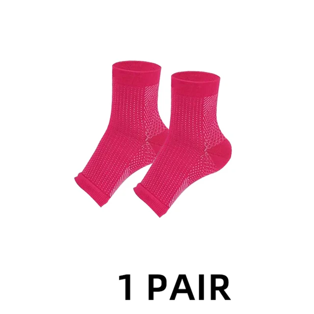 Men Women Sports Socks Foot Angel Anti Fatigue Outerdoor Compression Breatheable Foot Sleeve Support Socks Brace Sock 1 pairs