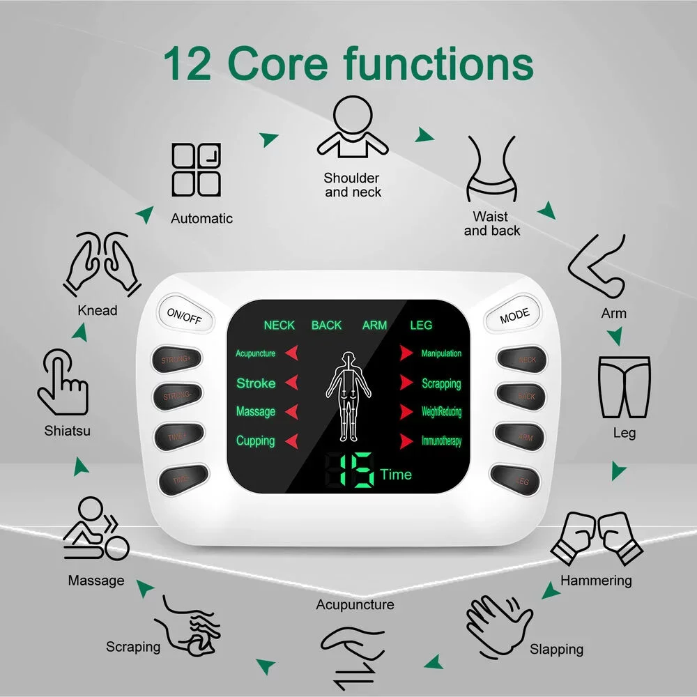 Multi Function Acupuncture Electric Therapy Massager Machine Pulse Slimmming Massage for Body 5