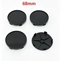 4 Pcs 68mm Black