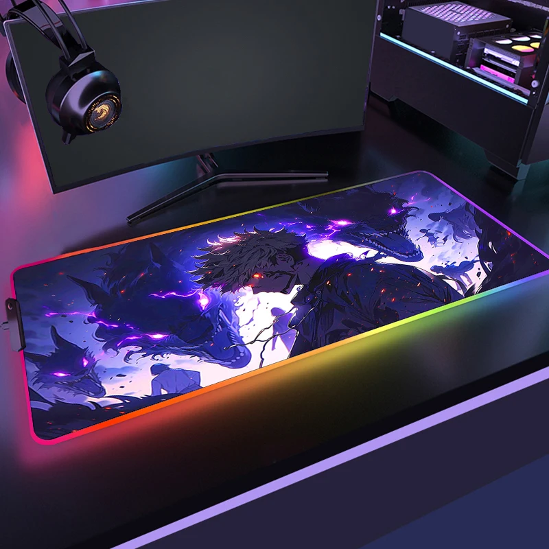 Anpollo Tappetino per mouse da gaming, XXL, grande, con gomma