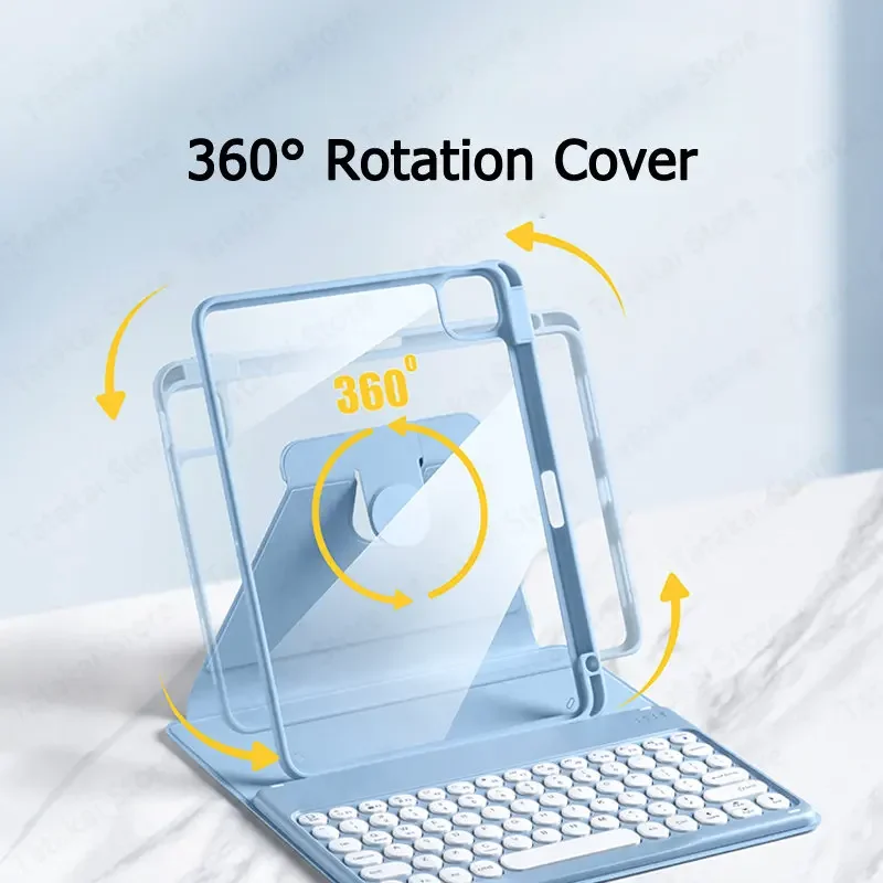 Teclado com Touchpad Capa de Rotação 360 ° para Xiaomi Redmi Pad se 11 2023 Case - Imagem 3