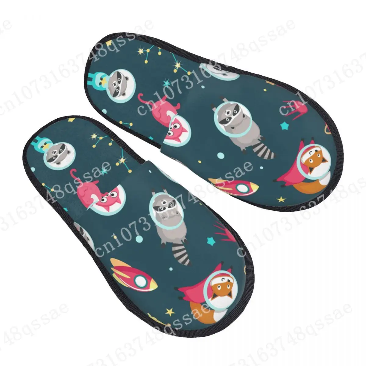 

Winter Slipper Woman Man Fashion Fluffy Warm Slippers Cute Animals Astronauts Panda Raccoon Cat Fox House Slippers Funny Shoes