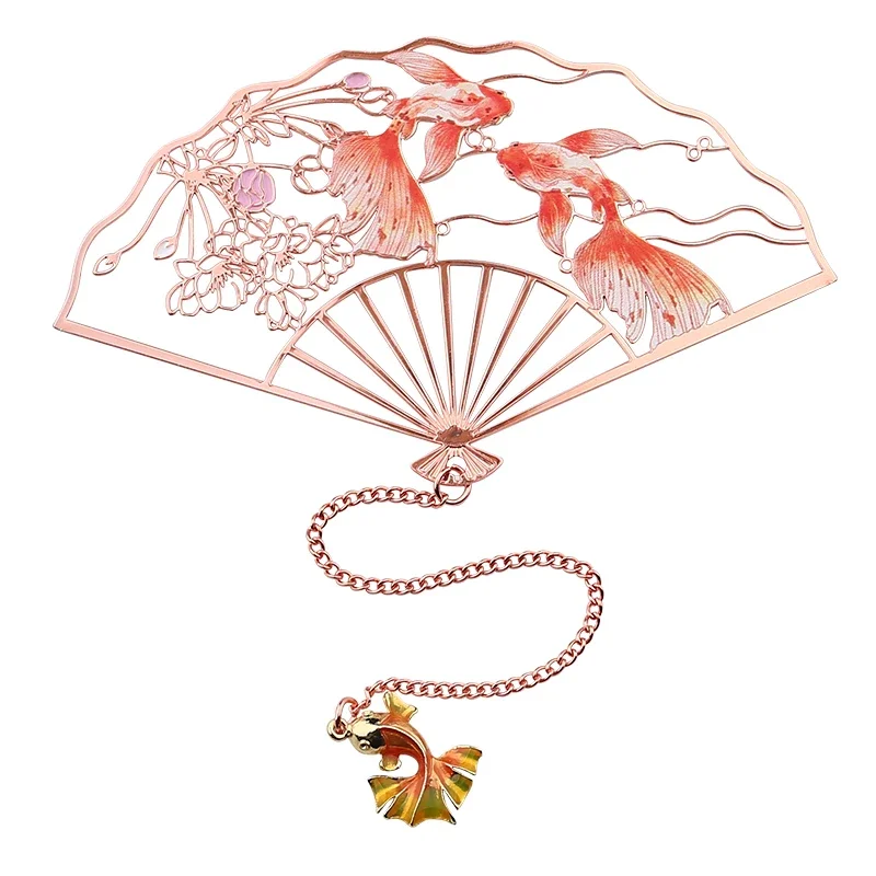 Pisces Begonia-Chinese Wind Forbidden City, Cultural and Creative Bookmark, Small Souvenir for Girlfriends, Home Decoration, 1Pc