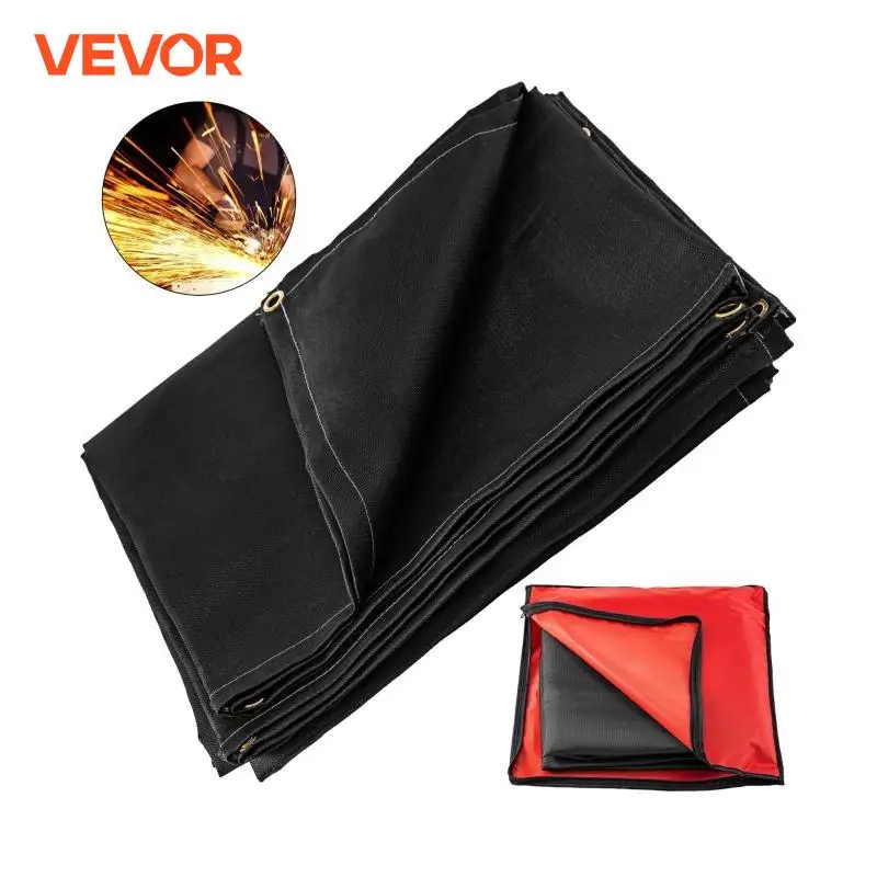 Carbon Fiber Welding Blanket Welding Firesafe Fiberglass Blanket Emergency Survival Flame Retardant Safety Protective Equipment 6x10FT 8x10FT 10x10FT
