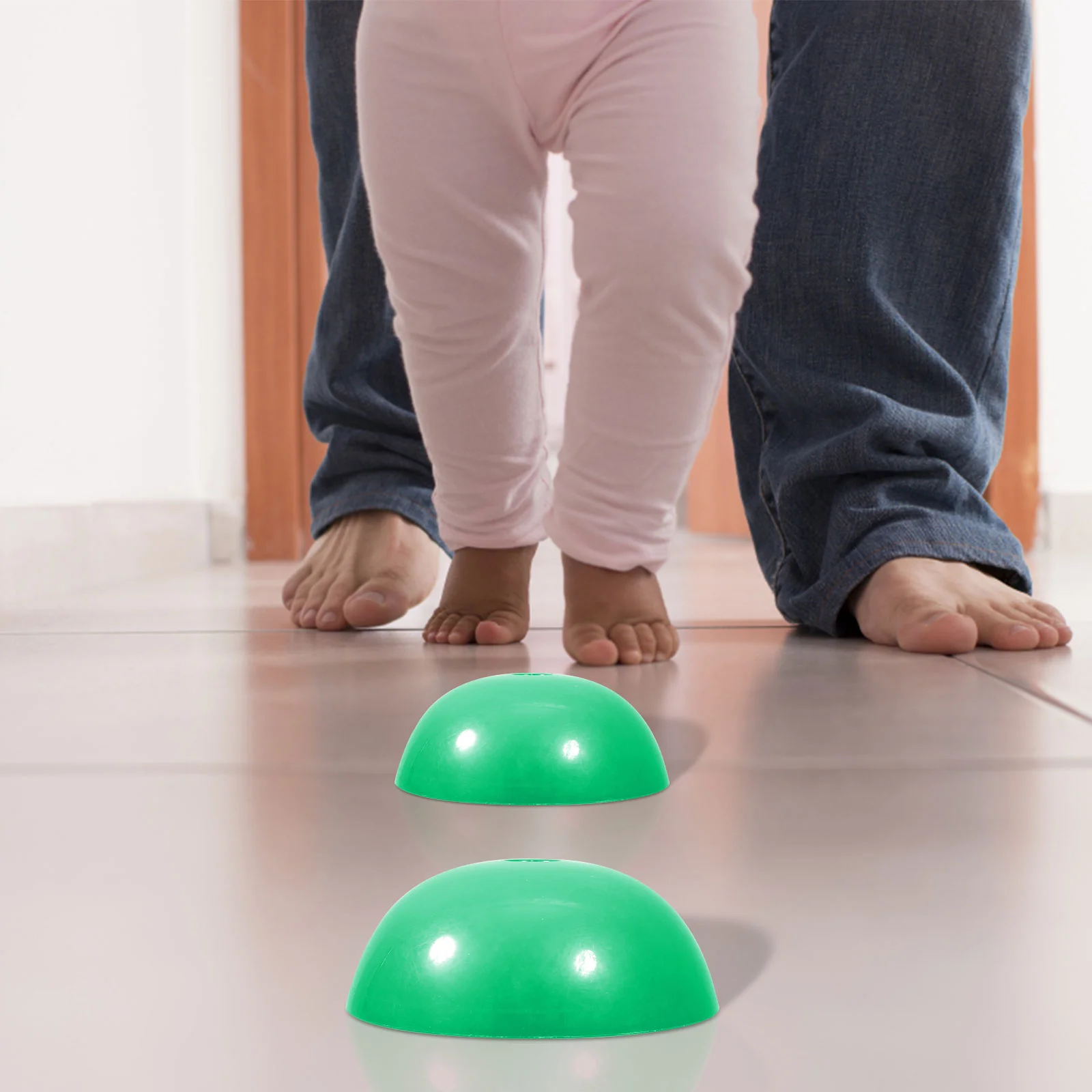 Semicircle Massage Balancing Yoga Exercise Fitness Plastic Step Kids Training Foot Sensation Interaction