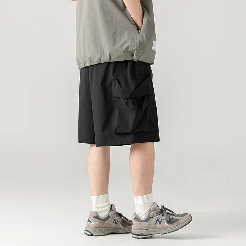 Workwear Shorts Korea Japan Men's Clothing Functional Wind Large Pocket Male Summer Outdoors Loose Fitting Full Marks Trousers