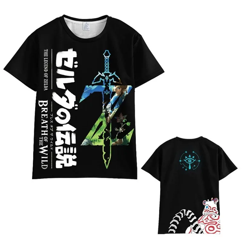 Summer Children's T-shirt Hailaru Brave Swordsman Link 3D Printed Pattern T-shirt Fashion Casual Short Sleeve 3