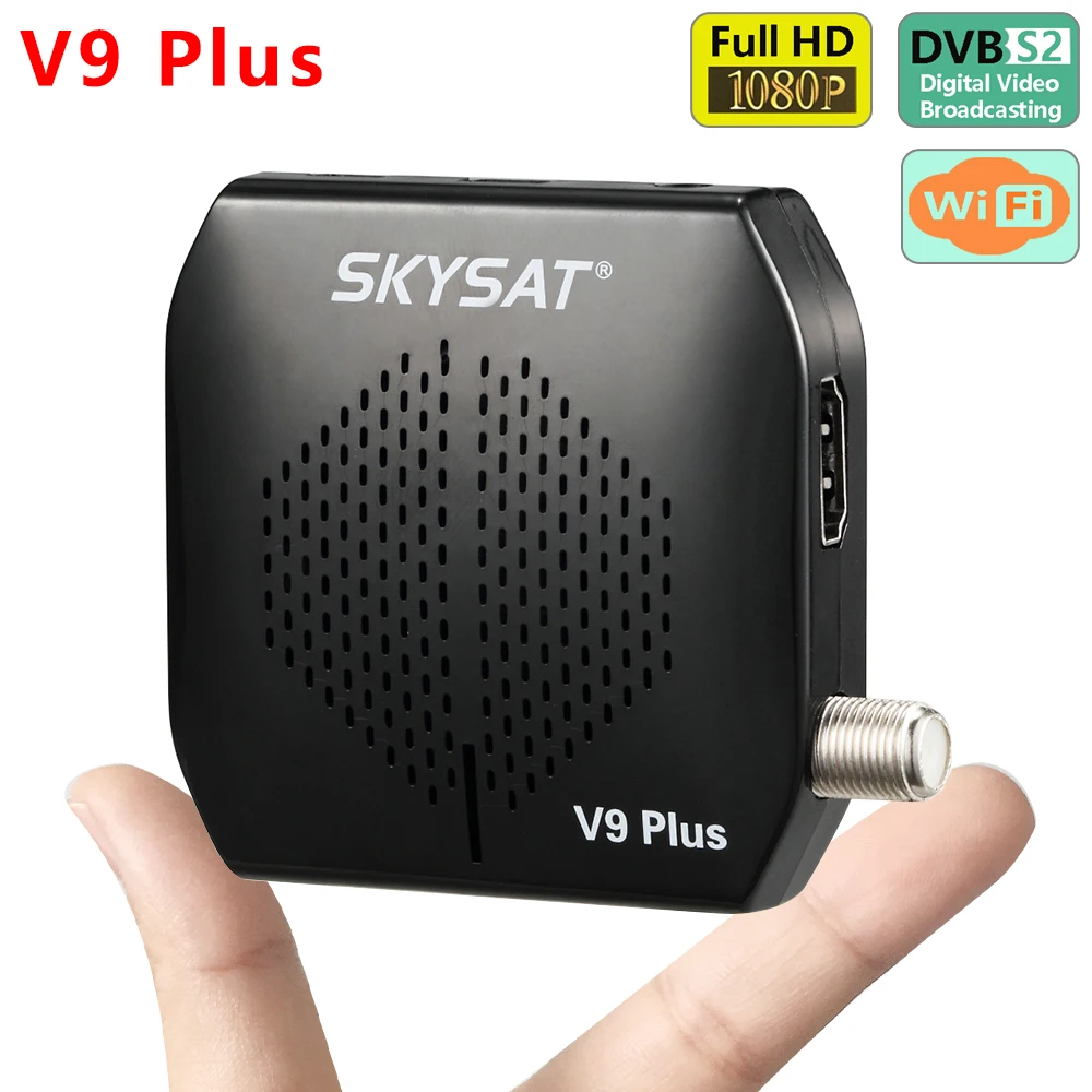 Цифровой спутниковый ресивер SKYSAT V9 Plus поддержка CS Powervu Biss Испания Польша Brasil Sat ТВ