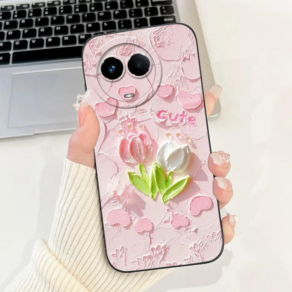 Fashionable Lens Protective Soft Silicone Phone Case